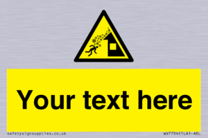 Custom warning roof avalanche